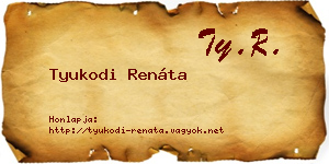 Tyukodi Renáta névjegykártya
