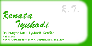 renata tyukodi business card